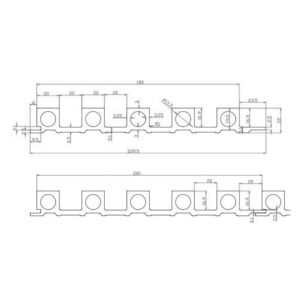 CC-04 210mmX22mmX3000mm