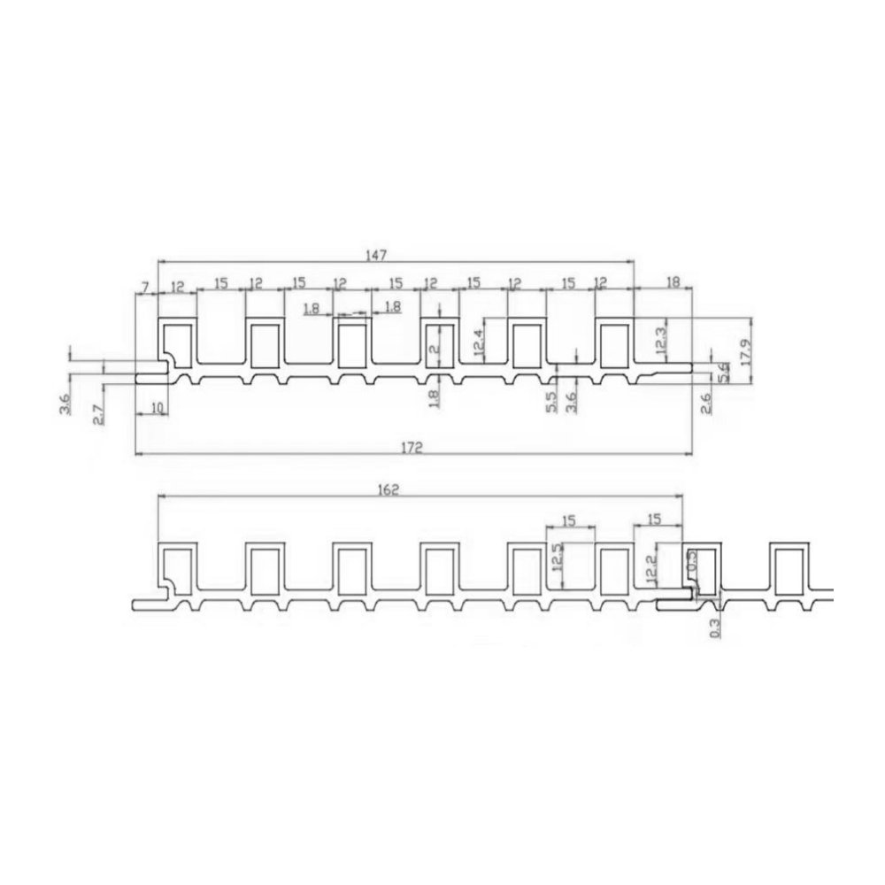 CC-05 172mmX18mmX3000mm