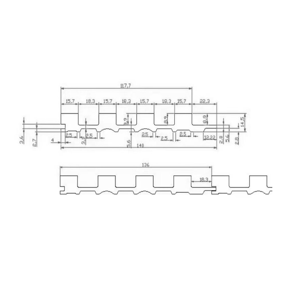 CC-08 140mmX15mmX3000mm