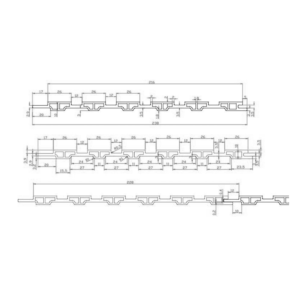 CC-14 238mmX10mmX3000mm