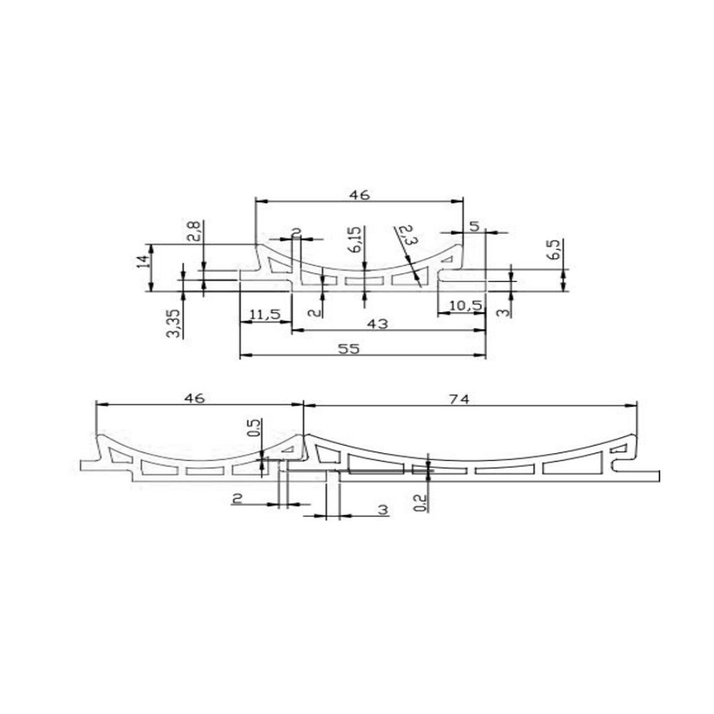 CC-21 83mmX14mmX3000mm