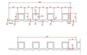 Indoor wpcwallpanel GW168