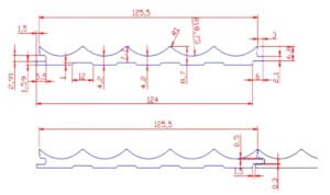 WPC decorative wood wall panel GW40