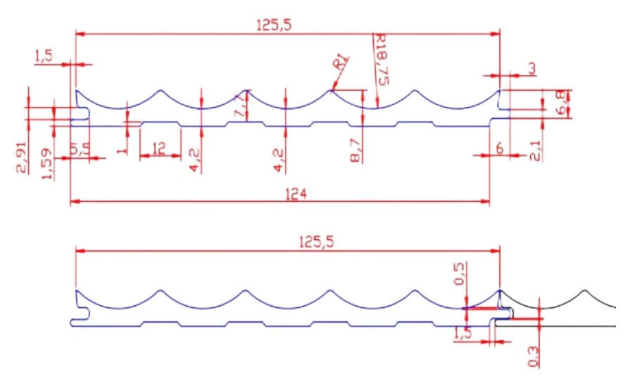 WPC decorative wood wall panel GW40