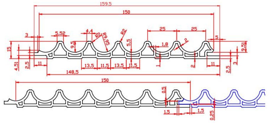 wpc slat wall panel GW80